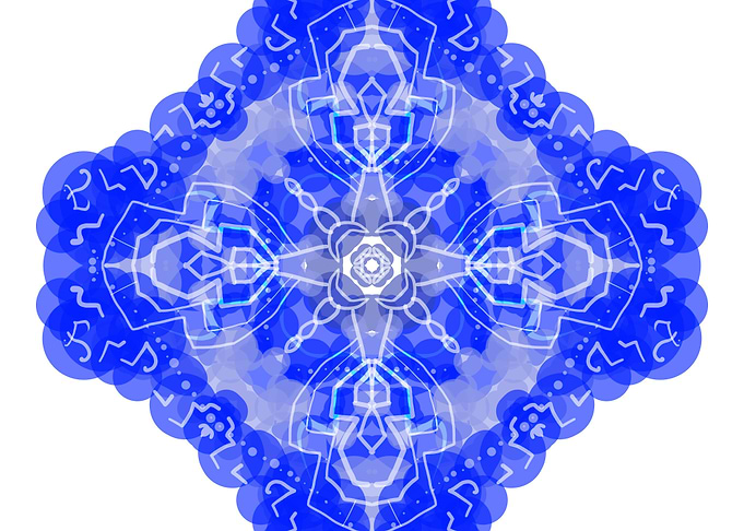 Blue Storm Mandala