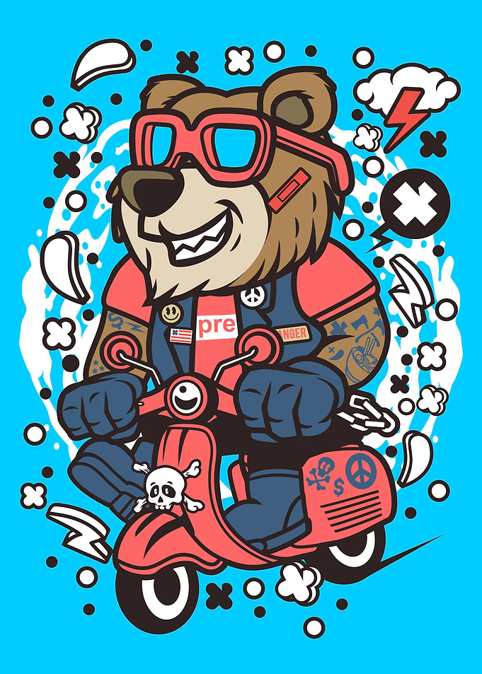 Bear Scooterist