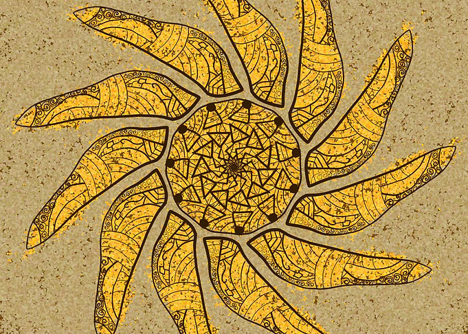 Sun in the Desert Mandala