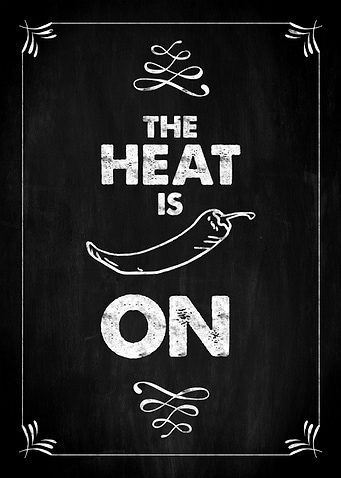 The heat is on KITCHEN PUN