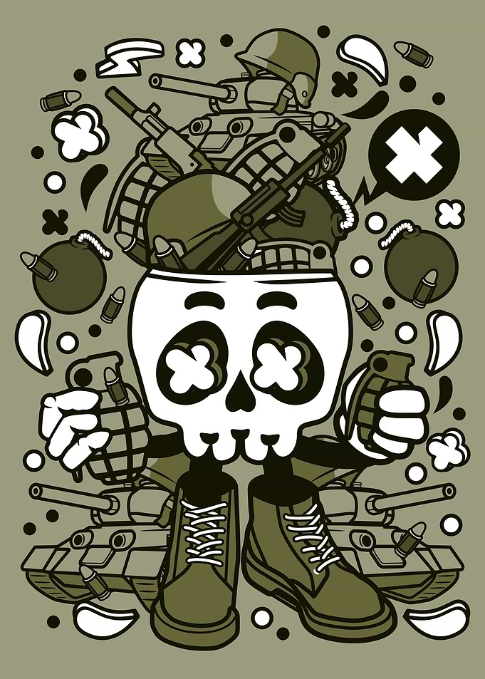 Army Skull Head