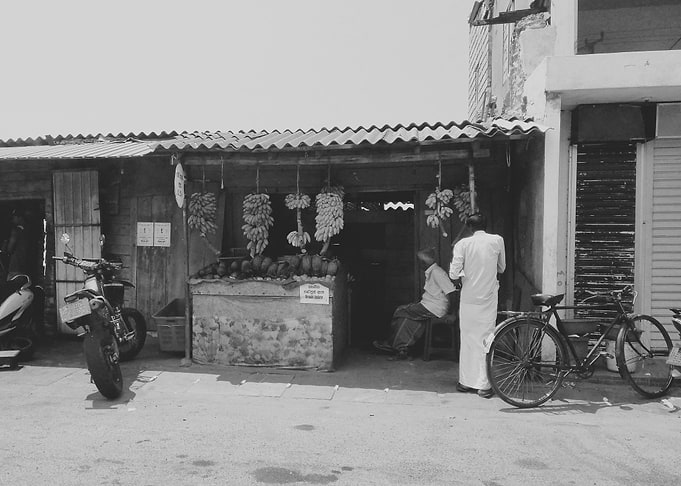 Tropical street market