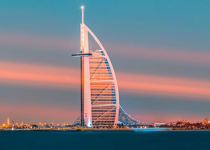 Moody Dubai Sunset