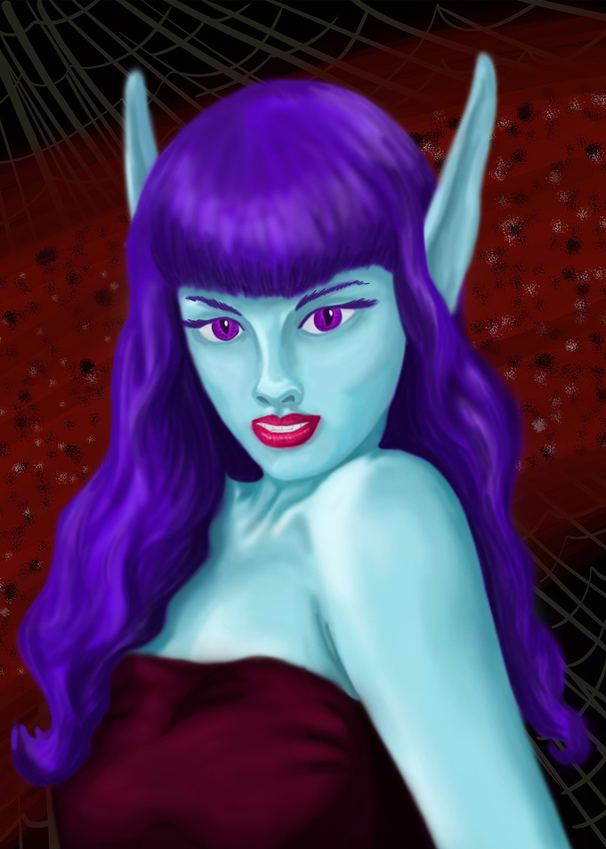 Drow mistress pinup