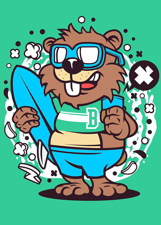 Beaver Surfing