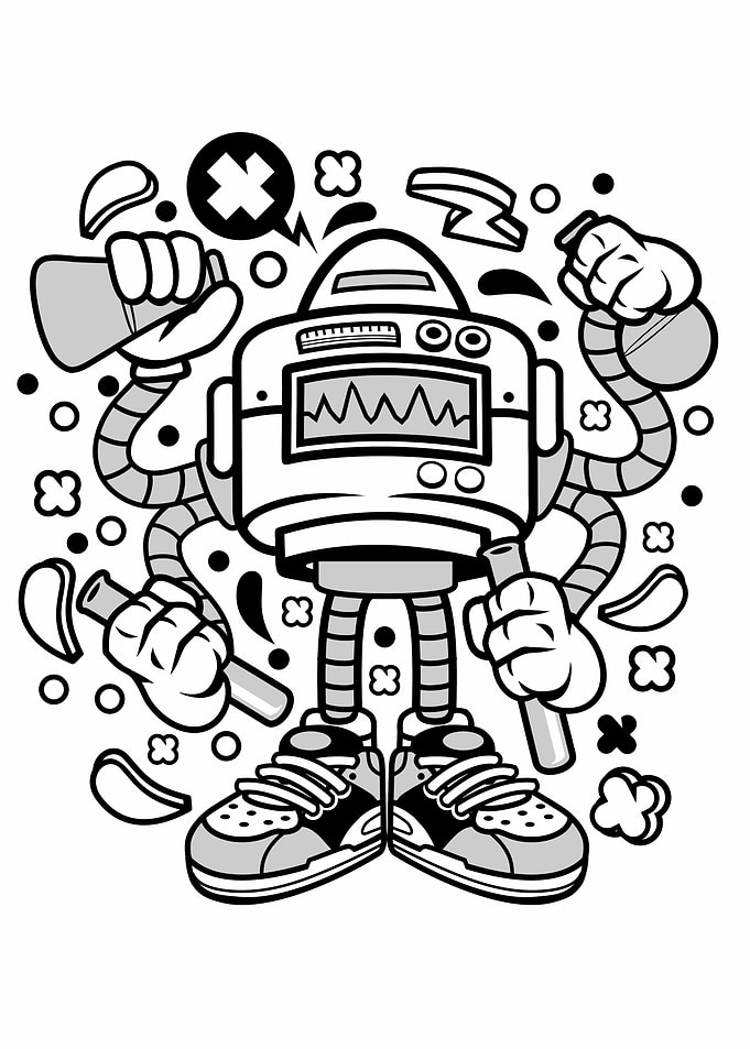 Lab Robot Monster