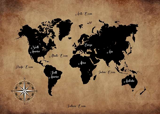 World Map Of The Earth