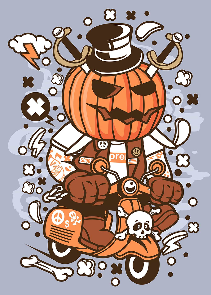 Pumpkin Scooter