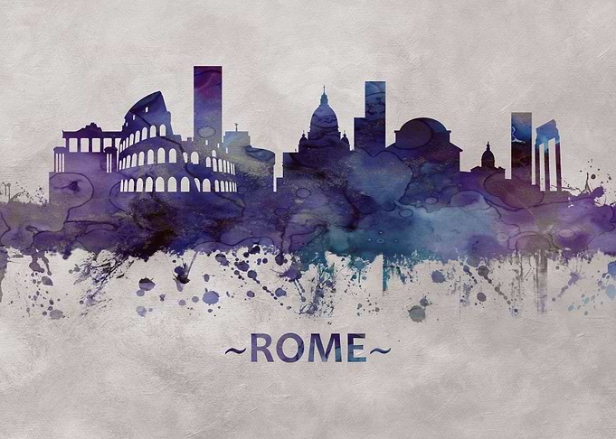 Rome Italy skyline