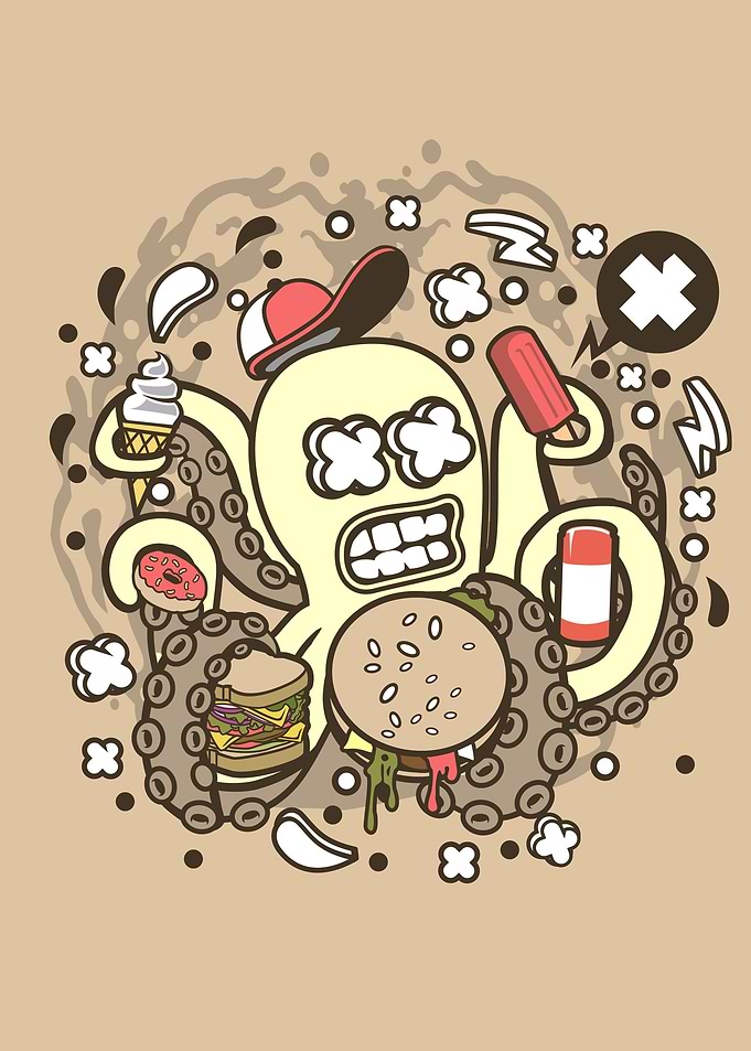 Junk Food Octopus