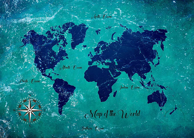 World Map Of The Earth