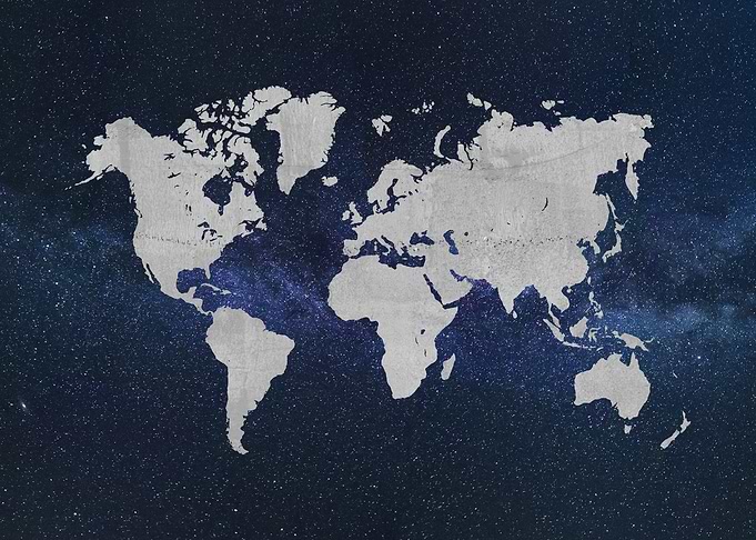 World Map Of The Earth