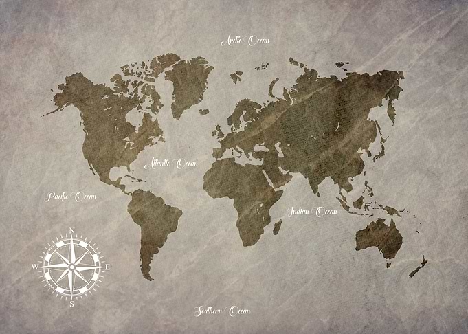 World Map Of The Earth