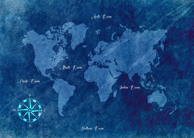 World Map Of The Earth