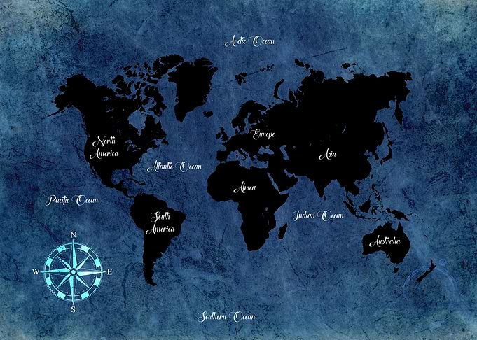 World Map Of The Earth
