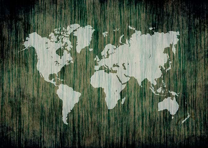 World Map Of The Earth