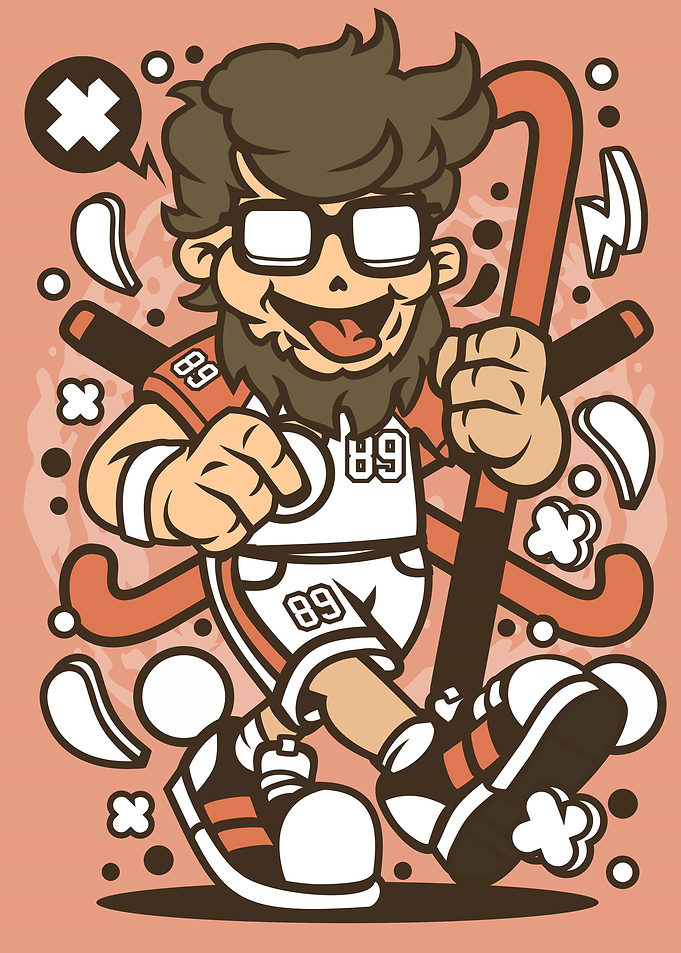 Hipster Field Hockey