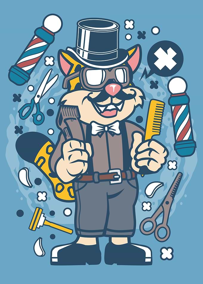 Hipster Barber Leopard