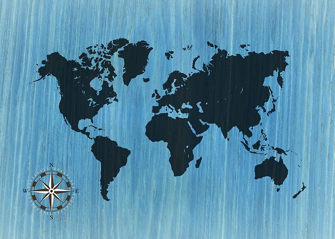 World Map Of The Earth