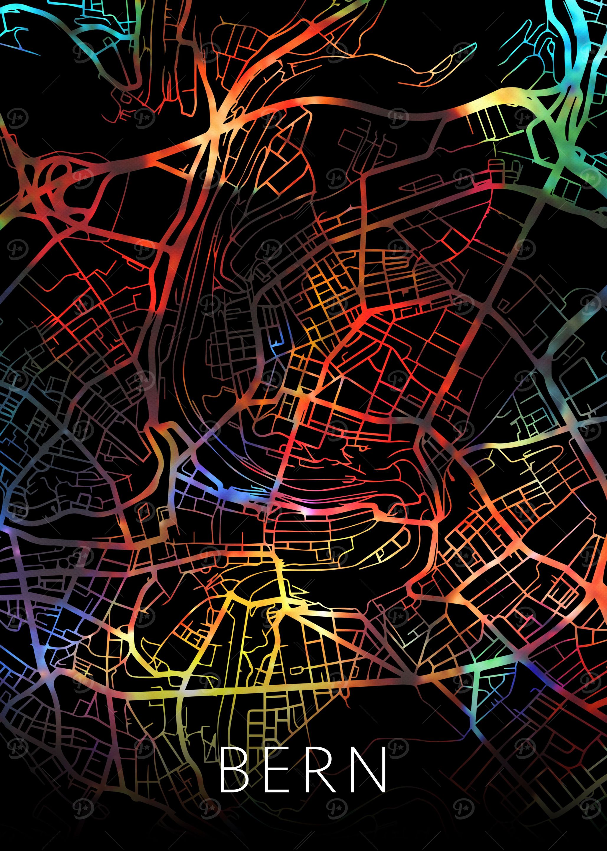Bern Switzerland City Map
