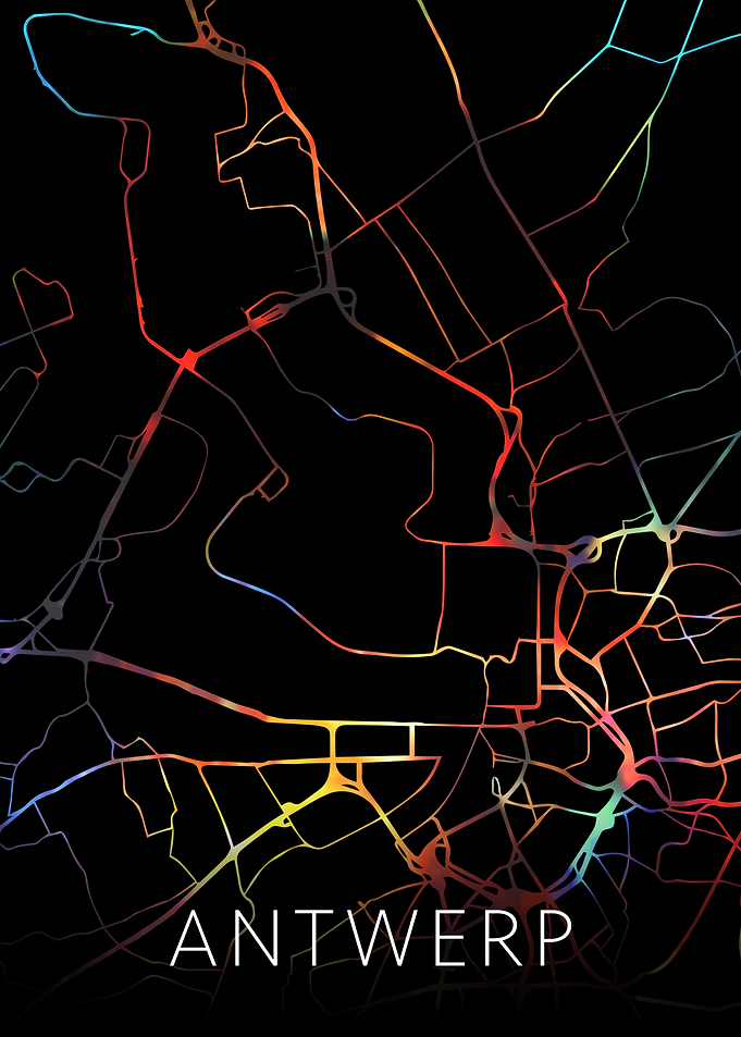 Antwerp Belgium City Map