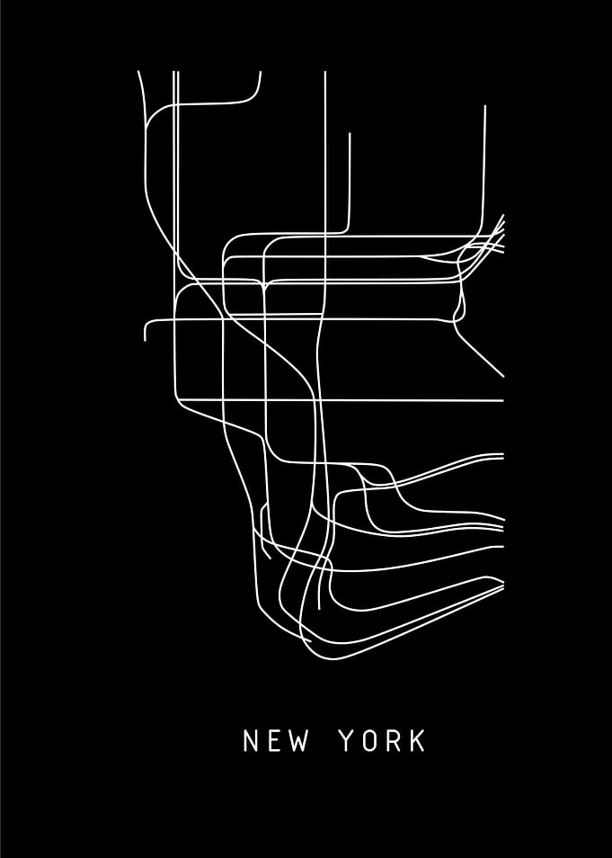 NY subway - black