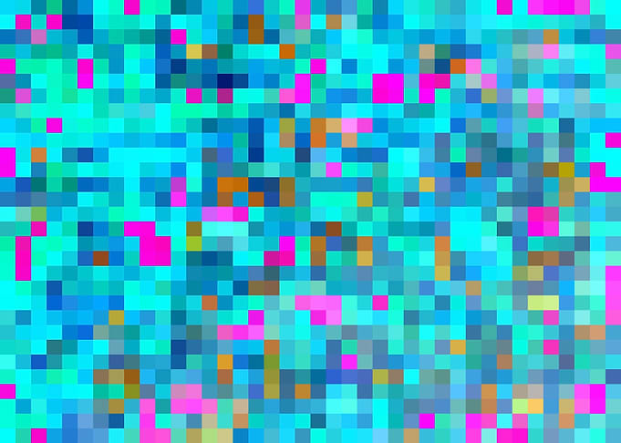 geometric pixel pattern