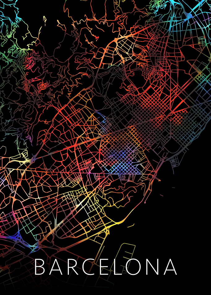 Barcelona Spain City Map