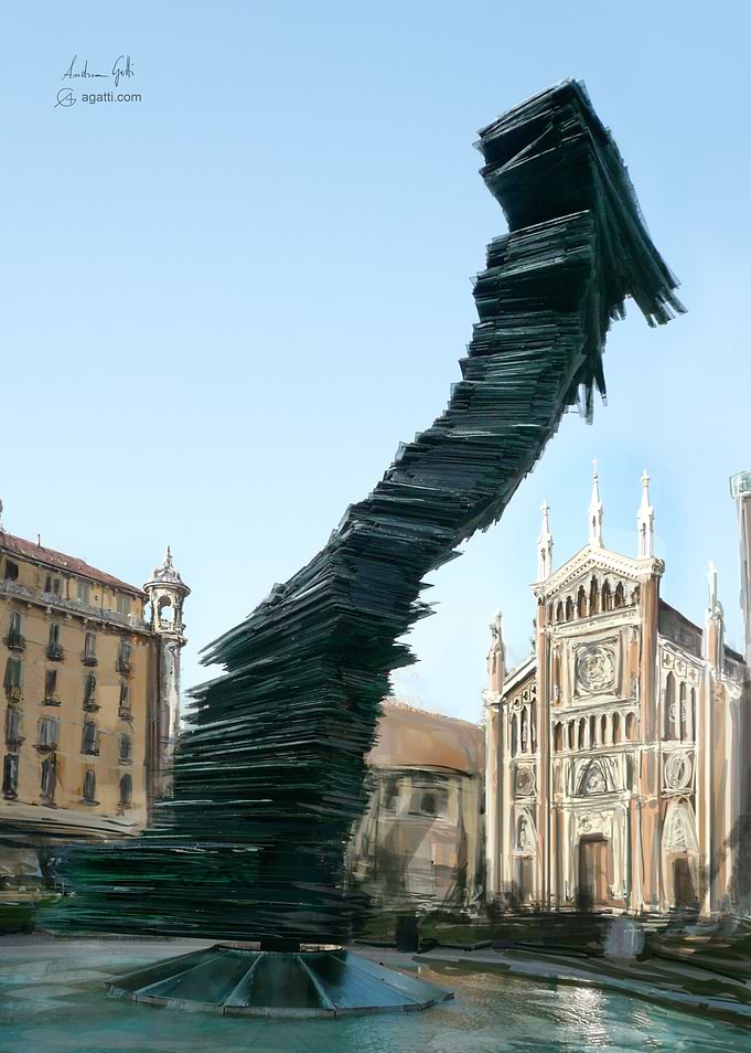 Piazza Benefica painting