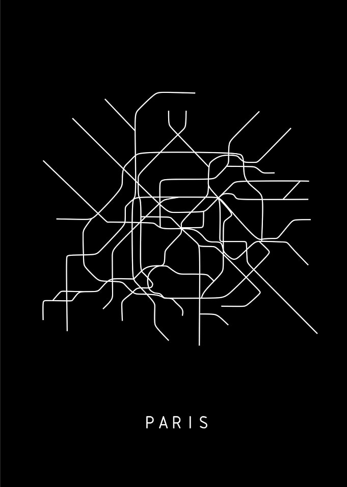 Paris subway black