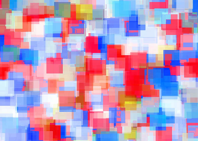 geometric pixel pattern