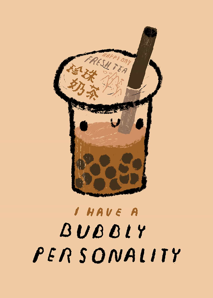 bubbly personality