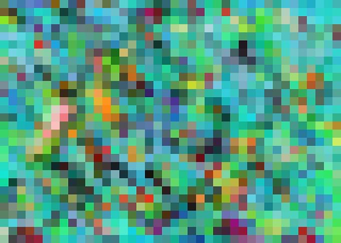 geometric pixel pattern