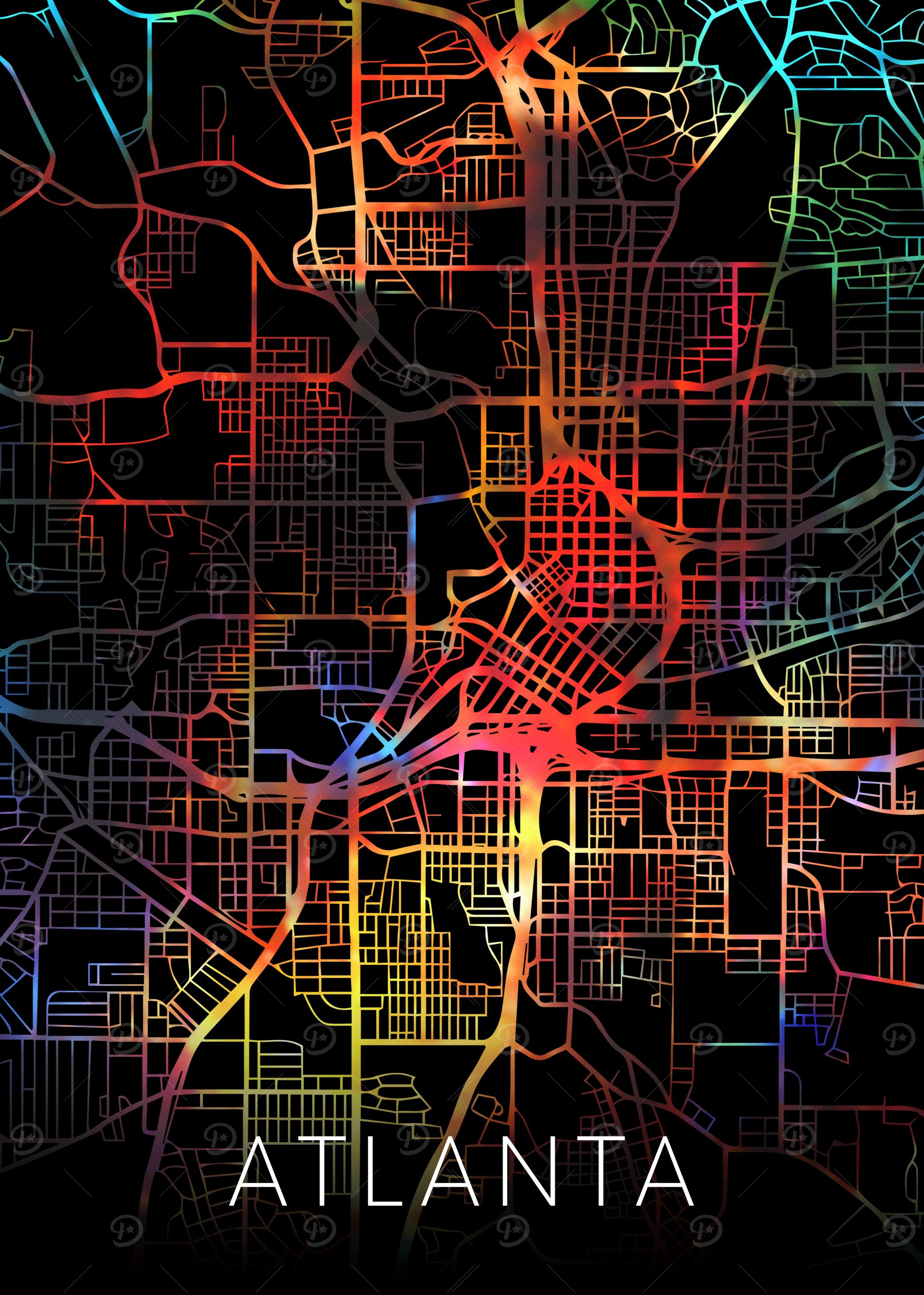 Atlanta Georgia City Map