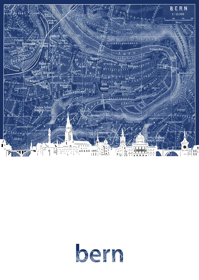 bern skyline blue