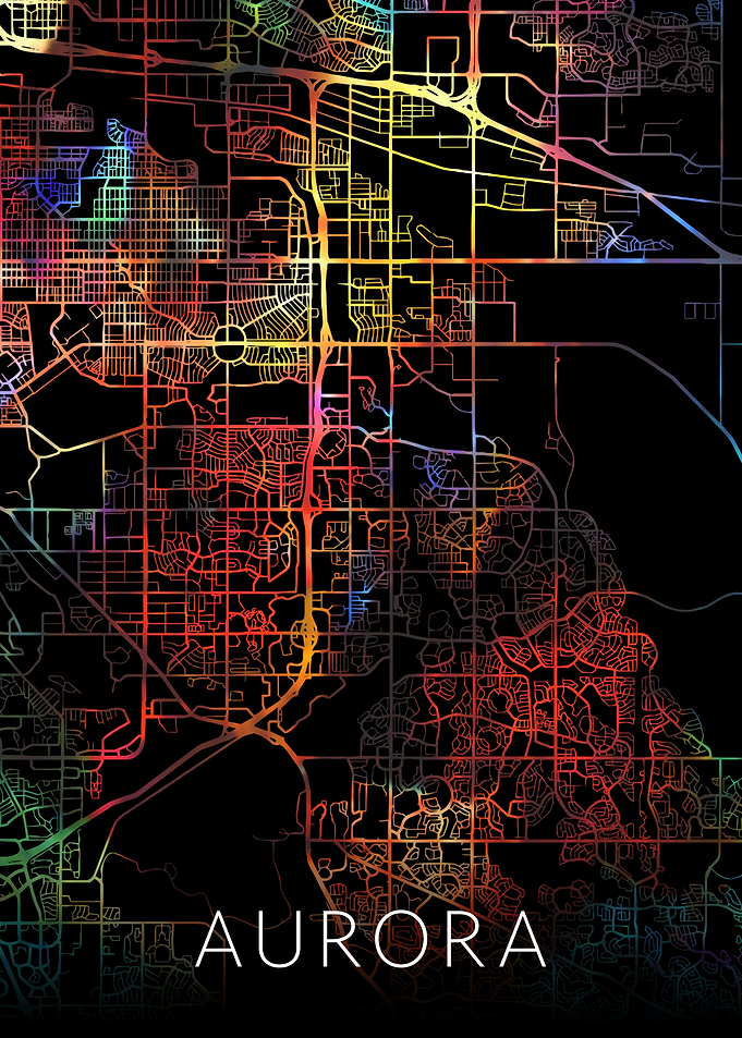 Aurora California City Map