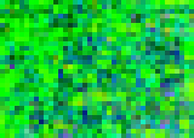 geometric pixel pattern