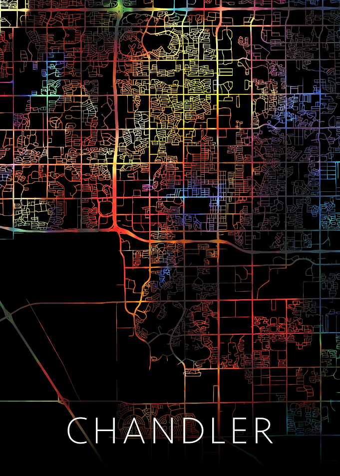 Chandler Arizona City Map