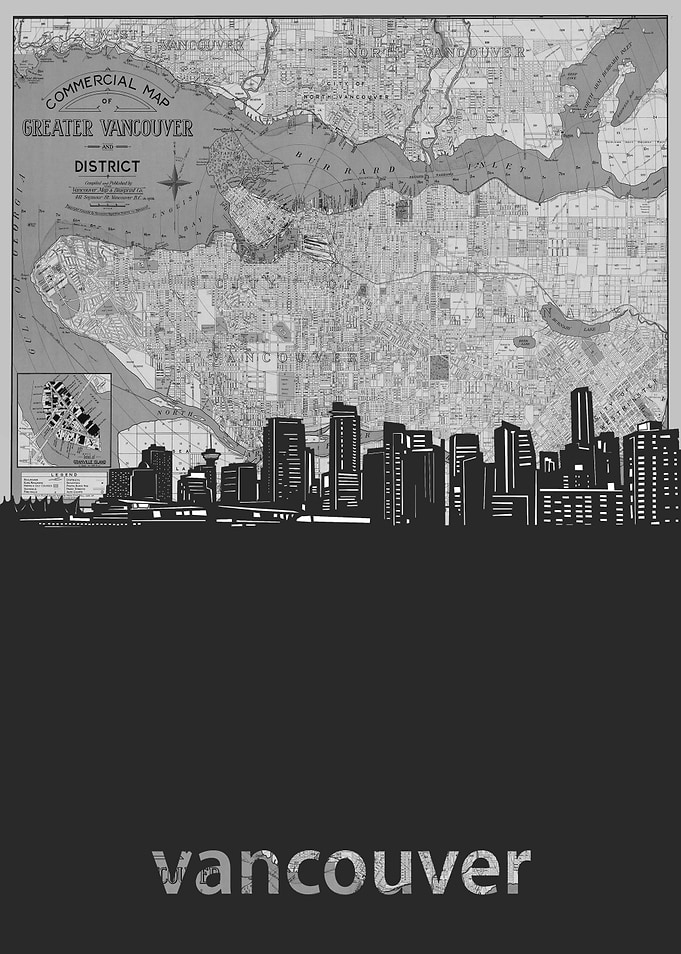 vancouver skyline grey