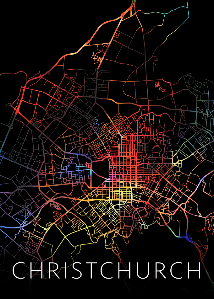 Christchurch NZ City Map