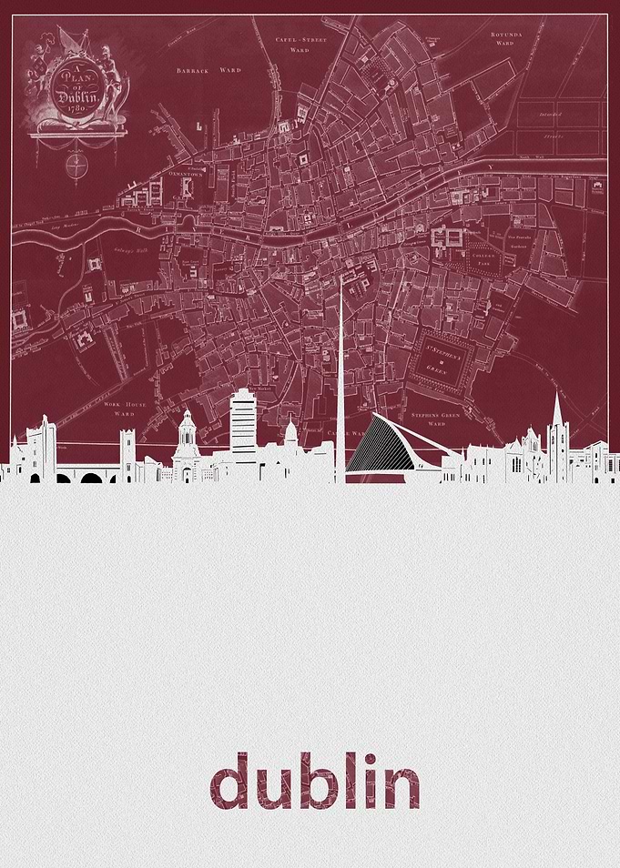 dublin skyline red