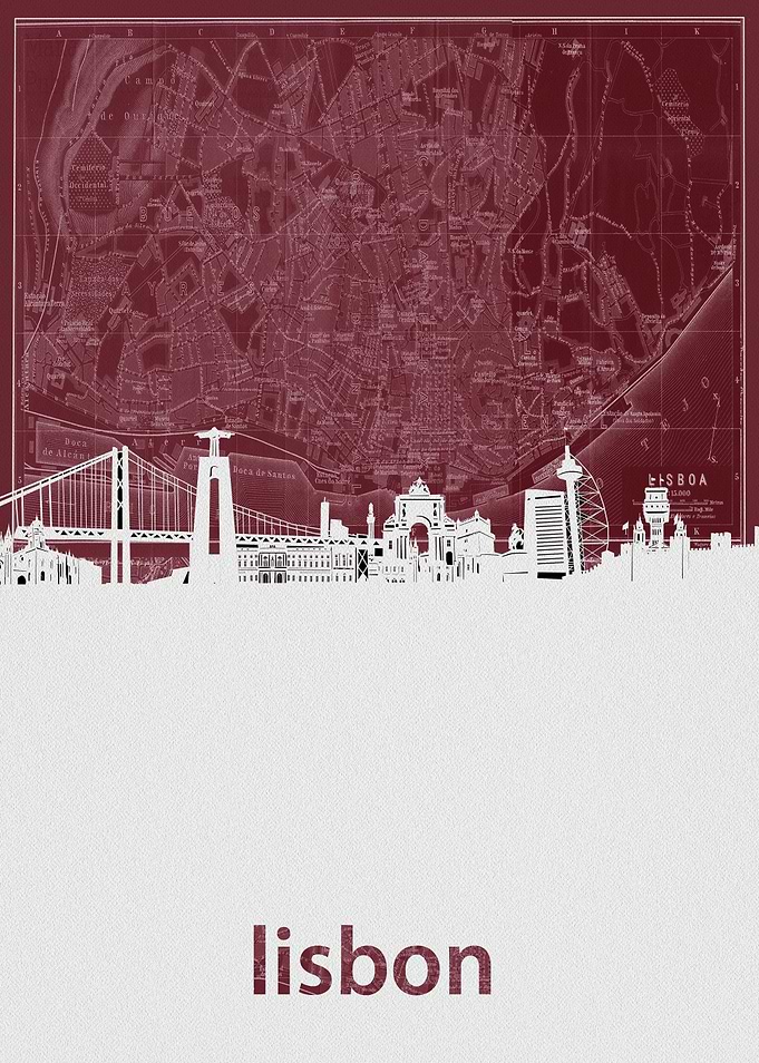 lisbon skyline red