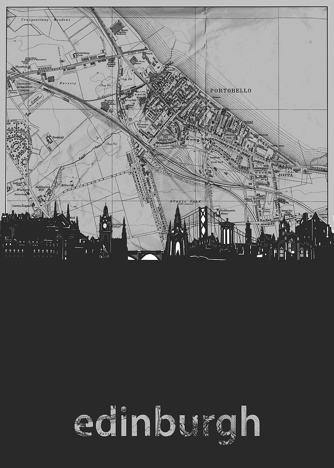 edinburgh skyline grey