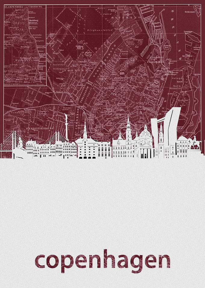copenhagen skyline red