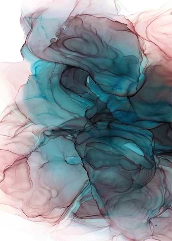 Blue Black Alcohol Ink