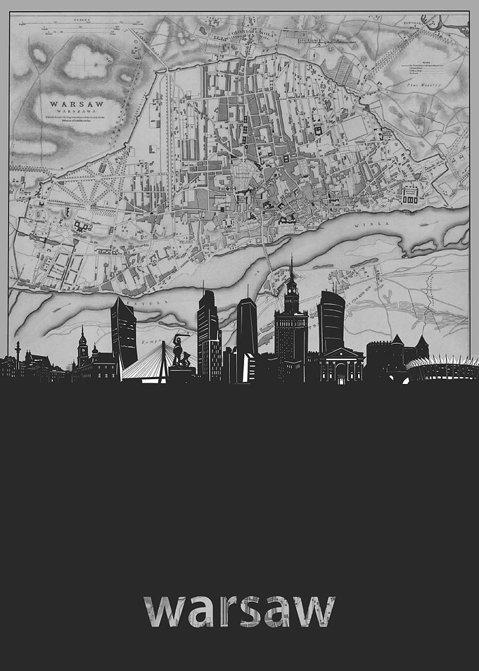 warsaw skyline grey