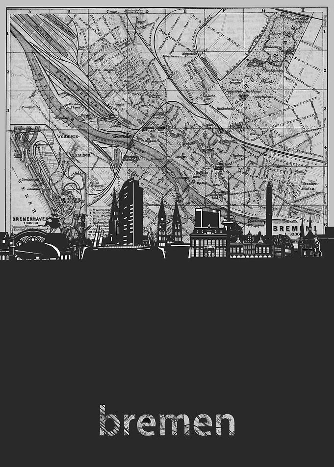 bremen skyline grey