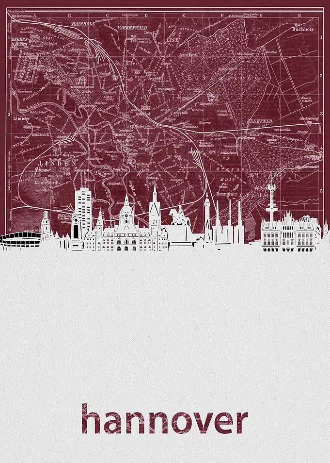 hannover skyline red