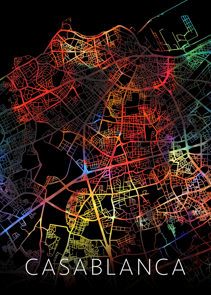 Casablanca Morocco Map