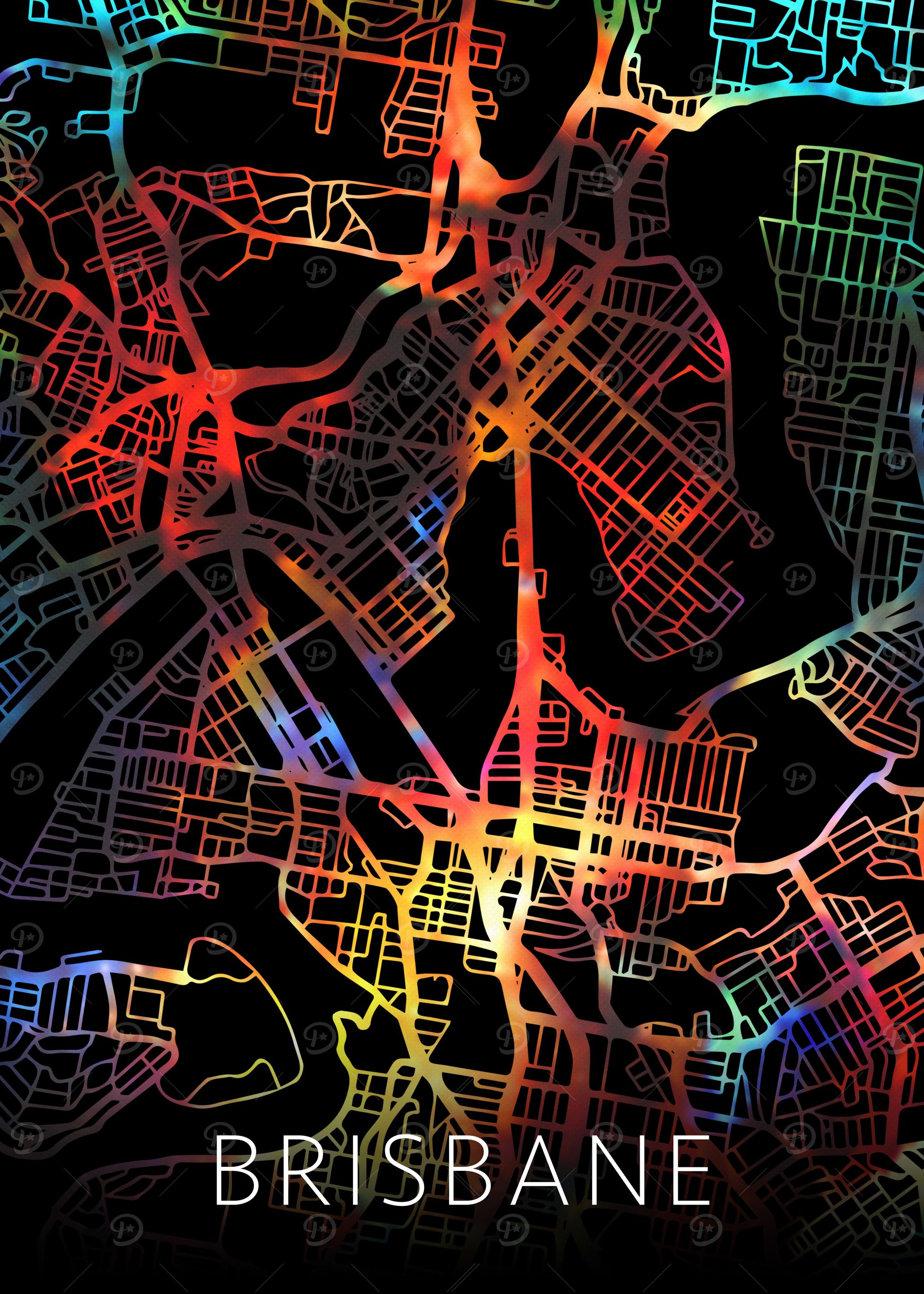 Brisbane Australia Map